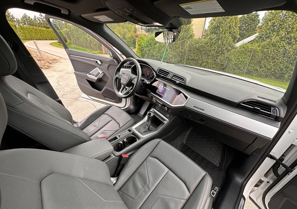 Audi Q3 cena 143000 przebieg: 18542, rok produkcji 2021 z Myślenice małe 781